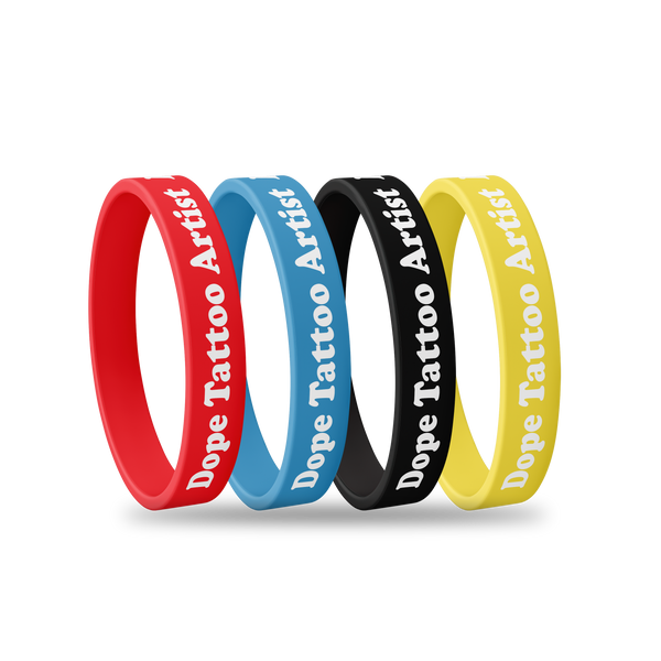 Dope Tattoo Artist Wristband Bundle - Set of 4